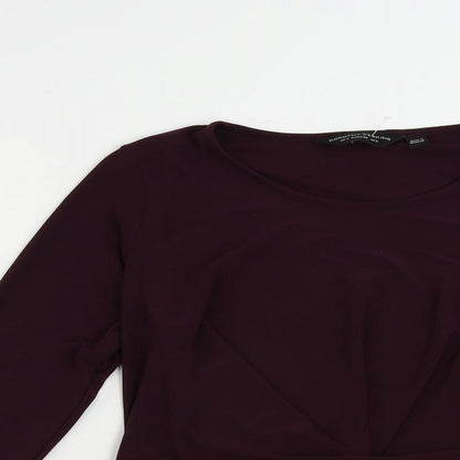 Womens UK Size 8 Dorothy Perkins Purple Basic Blouse