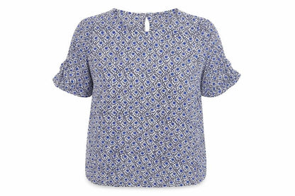 Womens UK Size 10 Marks and Spencer Blue Basic Blouse