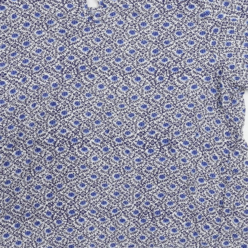 Womens UK Size 10 Marks and Spencer Blue Basic Blouse