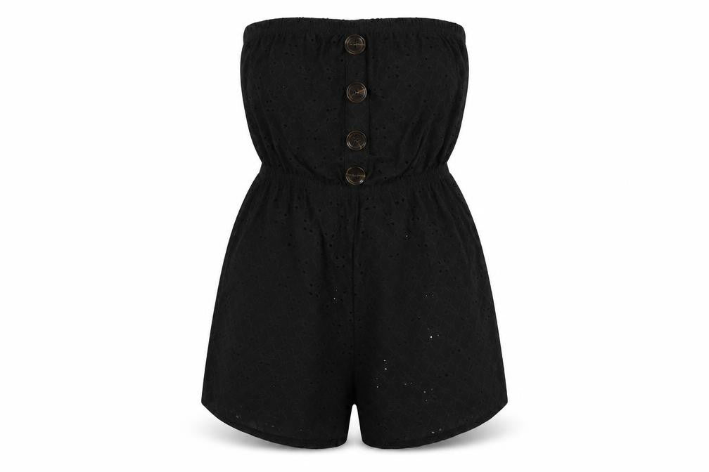 Womens UK Size S New Look One-Piece Black Playsuit
