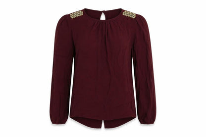 Womens UK Size XS Zara Purple Basic Blouse
