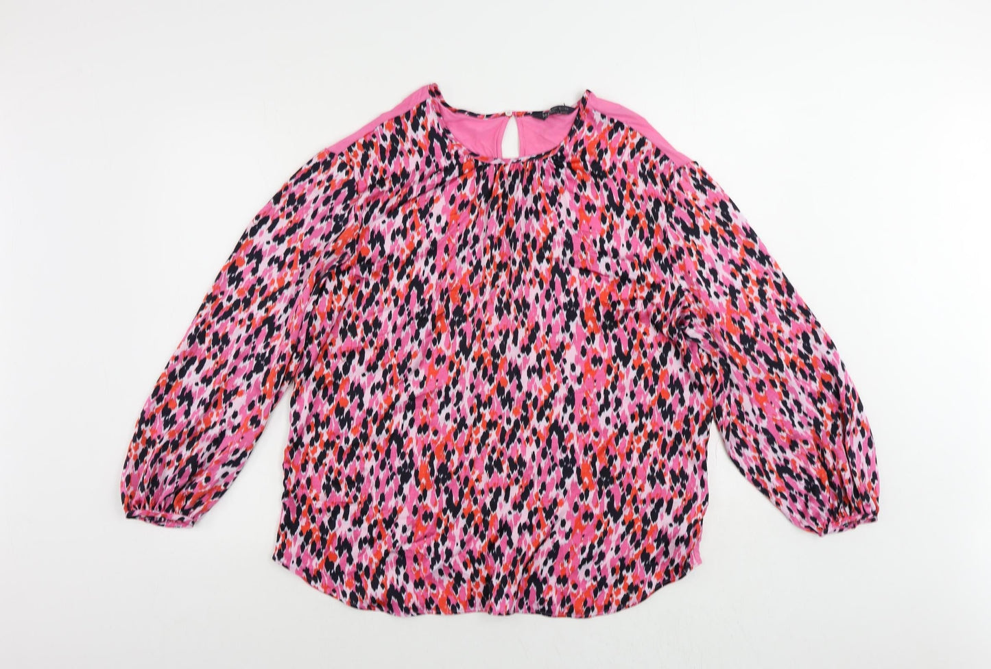Womens UK Size 10 Marks and Spencer Pink Basic Blouse