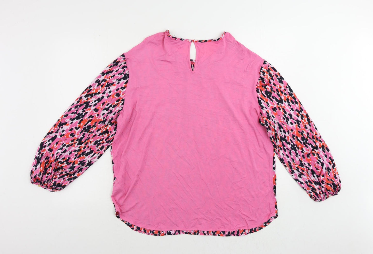 Womens UK Size 10 Marks and Spencer Pink Basic Blouse