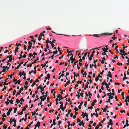 Womens UK Size 10 Marks and Spencer Pink Basic Blouse