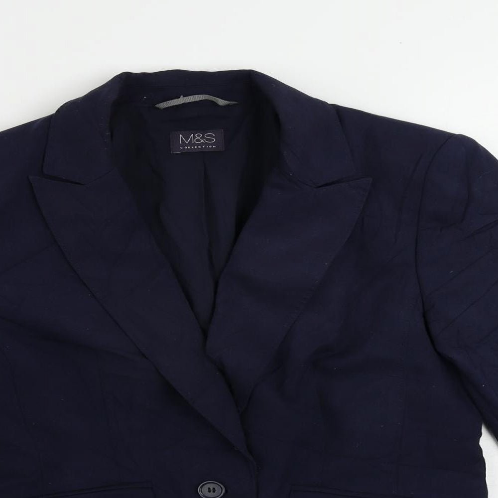 Womens UK Size 10 Marks and Spencer Blue Jacket