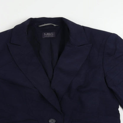 Womens UK Size 10 Marks and Spencer Blue Jacket