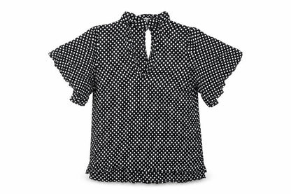 Womens UK Size M Zara Black Basic Blouse