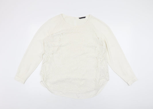 Womens UK Size 16 Marks and Spencer White Basic Blouse