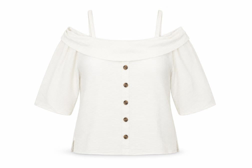 Womens UK Size 16 Soon White Basic Blouse