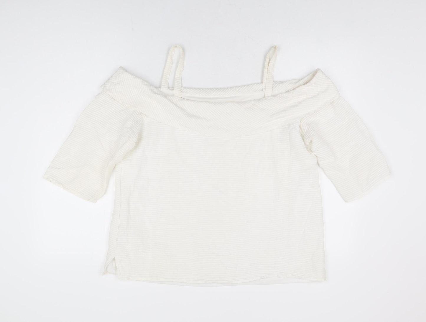 Womens UK Size 16 Soon White Basic Blouse