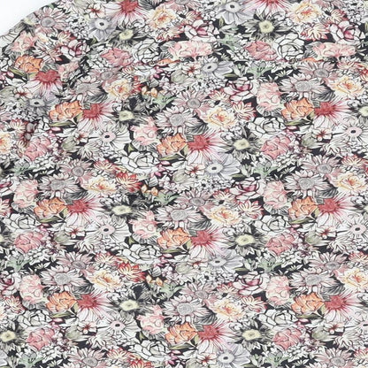 NEXT Mens Multicoloured Floral Cotton Button-Up Size M Collared Button