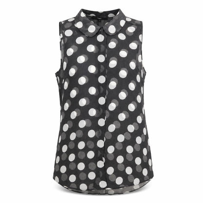 Womens UK Size 8 NEXT Black Basic Button-Up