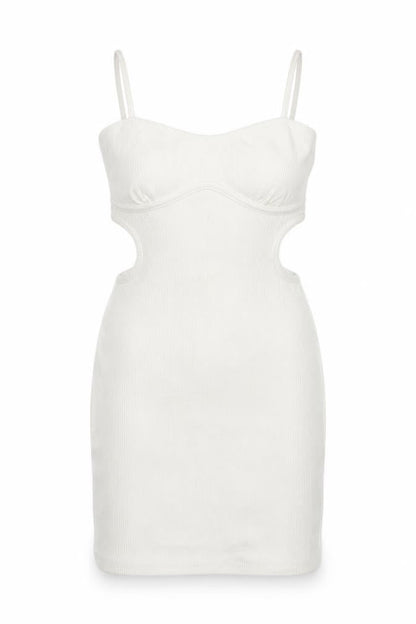 Bershka Womens White Polyester Mini Size S Sweetheart Pullover
