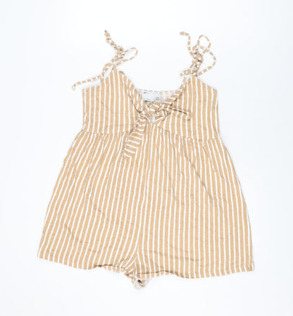 Womens UK Size 12 ASOS One-Piece Beige Playsuit
