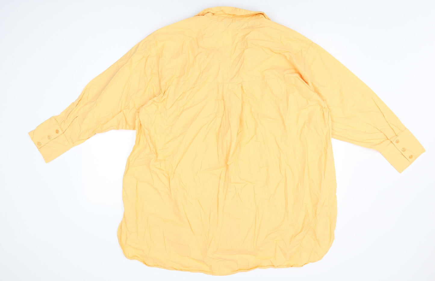 Womens UK Size 20 Love Yours Orange Basic Button-Up