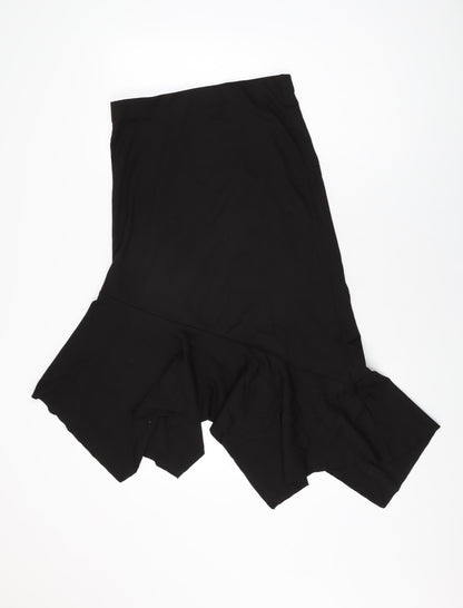 Monki Womens Black Viscose Flare Skirt Size S