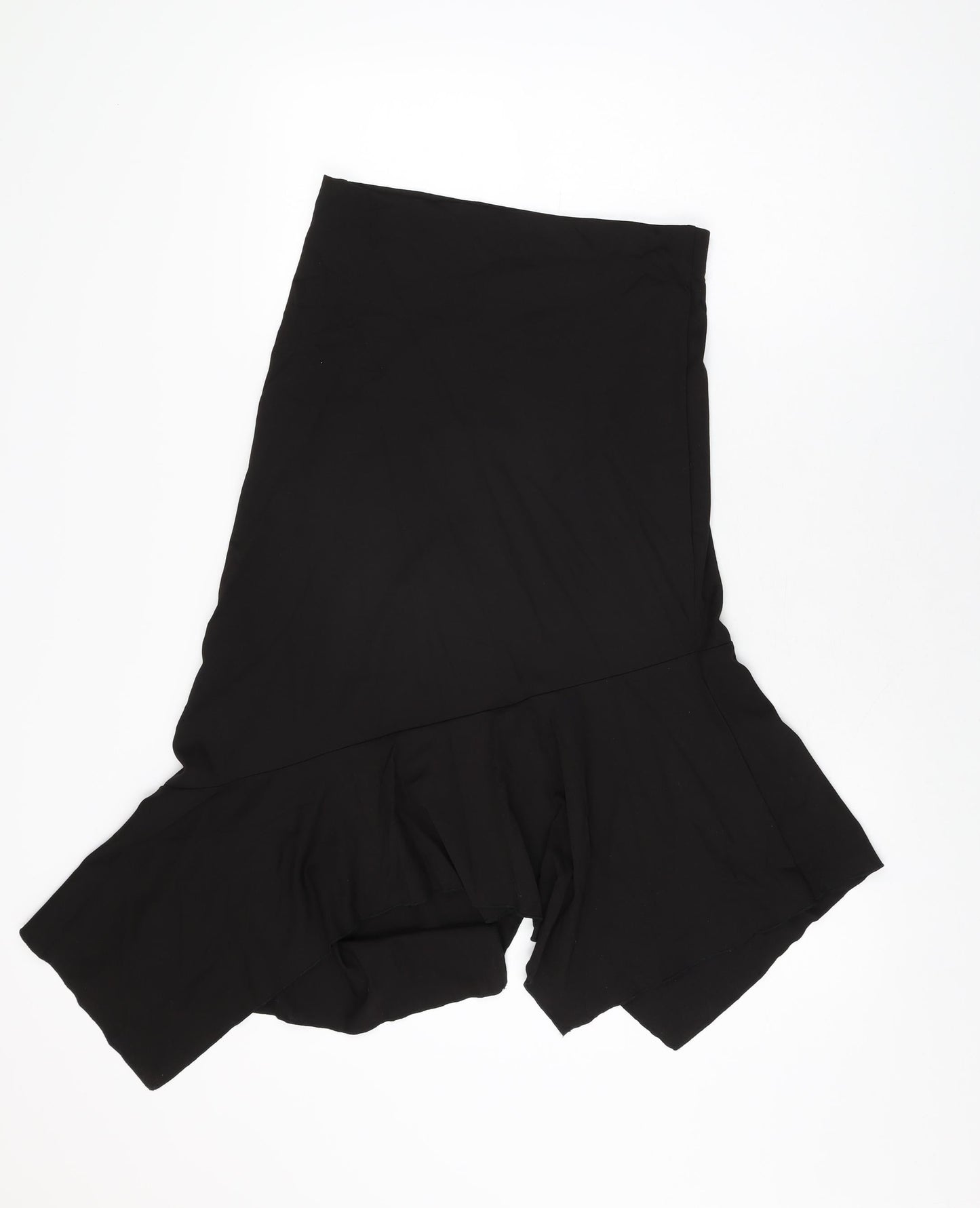 Monki Womens Black Viscose Flare Skirt Size S