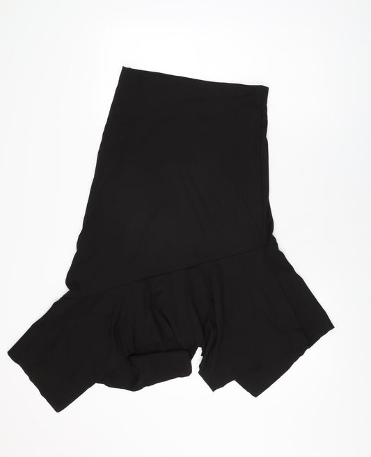 Monki Womens Black Viscose Flare Skirt Size S