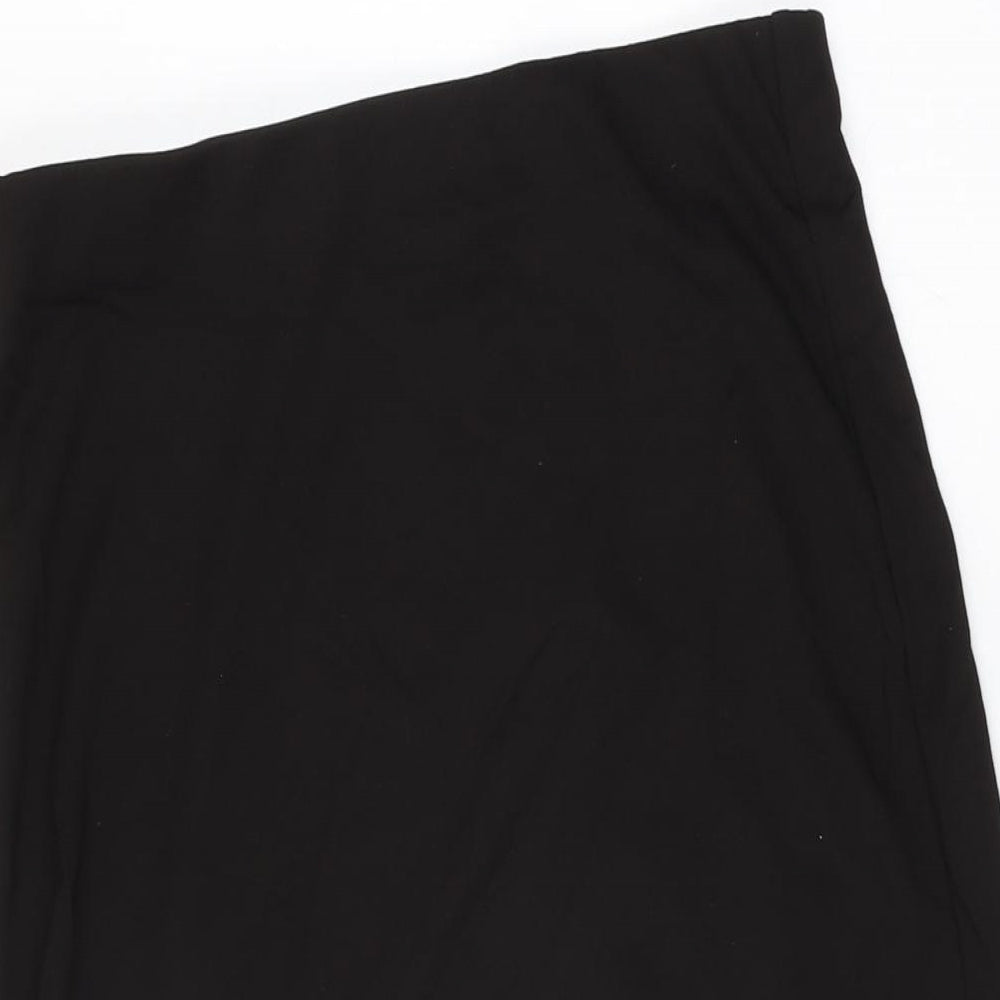 Monki Womens Black Viscose Flare Skirt Size S