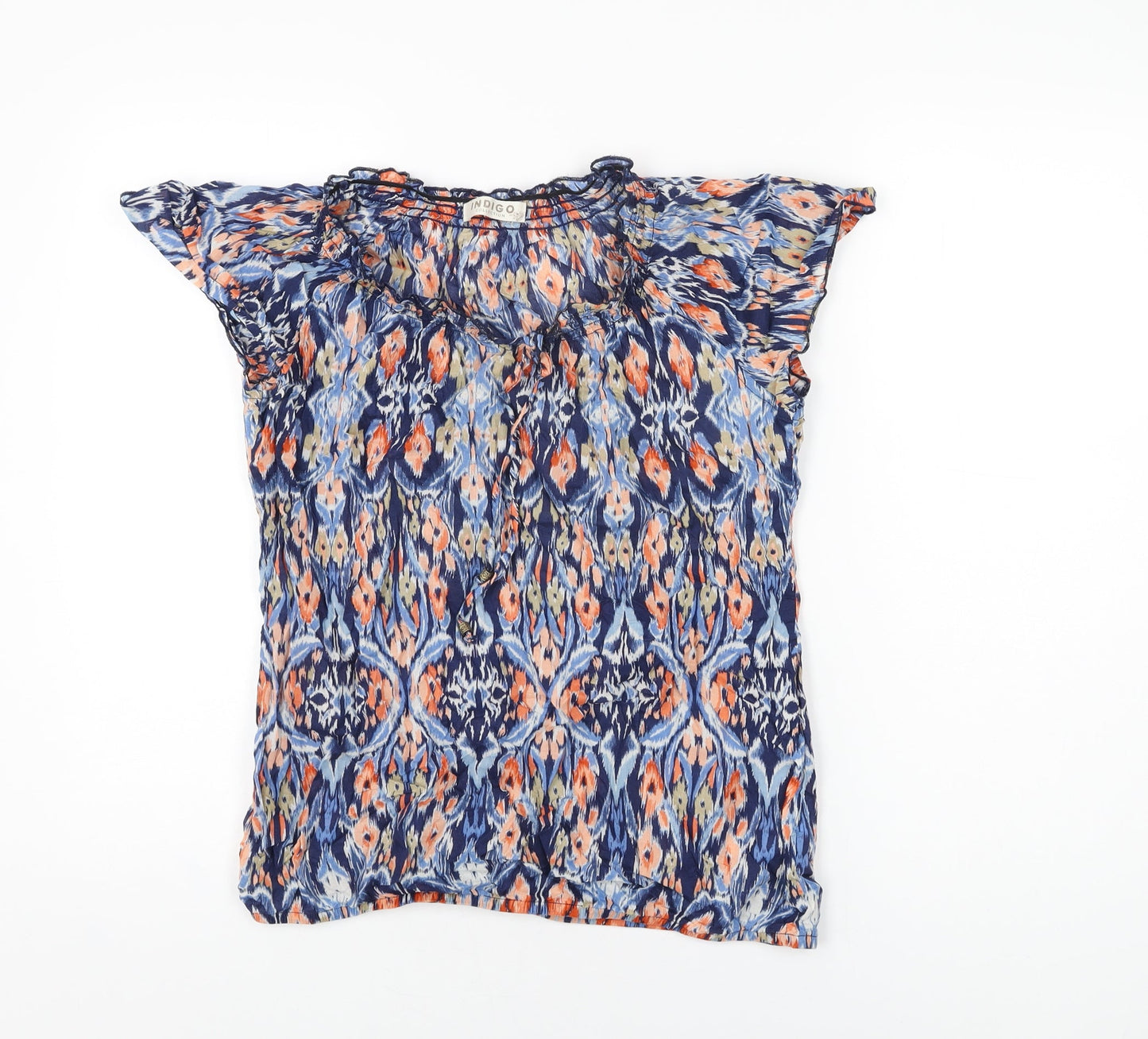 Womens UK Size 10 Marks and Spencer Blue Basic T-Shirt