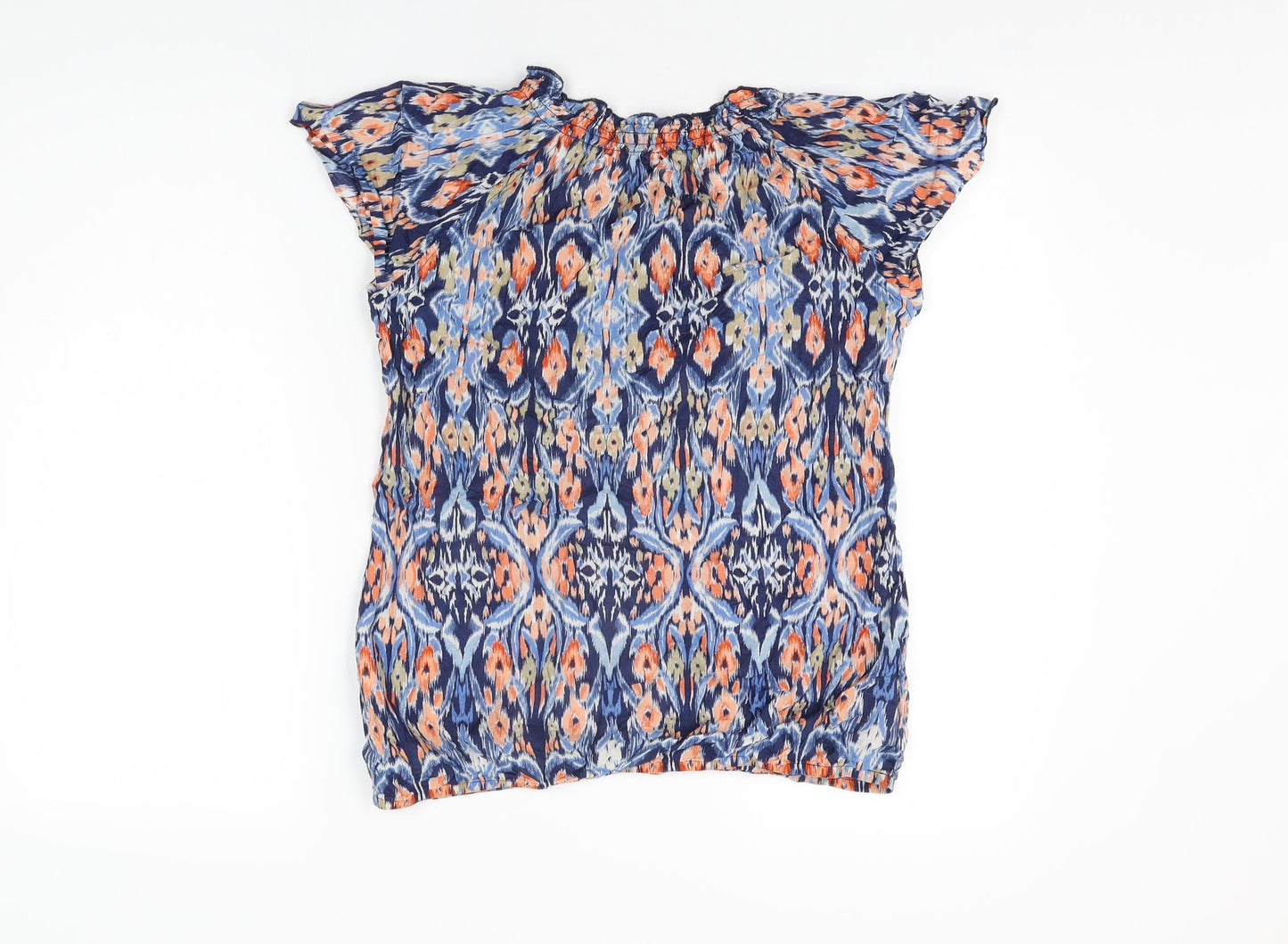 Womens UK Size 10 Marks and Spencer Blue Basic T-Shirt