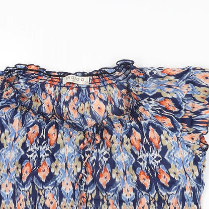 Womens UK Size 10 Marks and Spencer Blue Basic T-Shirt