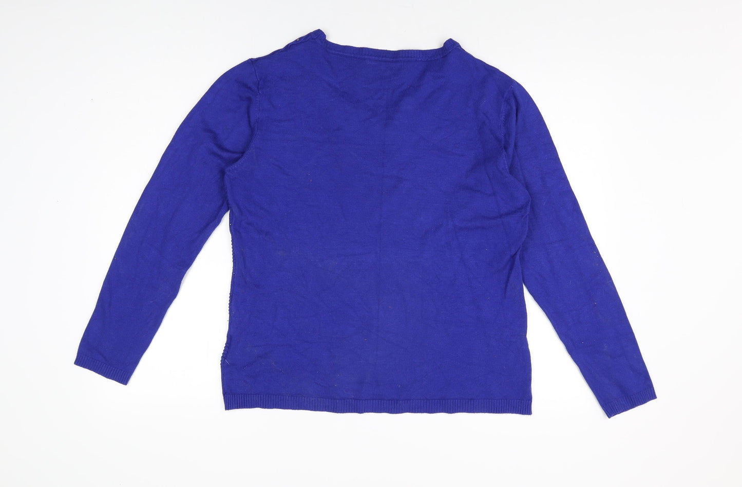 Womens UK Size L Paramour Blue Basic T-Shirt