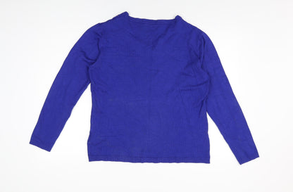 Womens UK Size L Paramour Blue Basic T-Shirt
