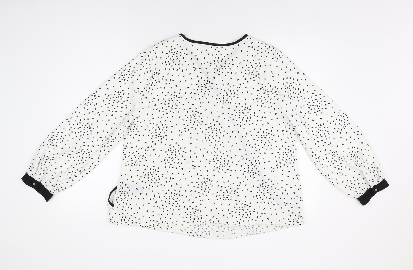 Womens UK Size 18 Wallis White Wrap Blouse