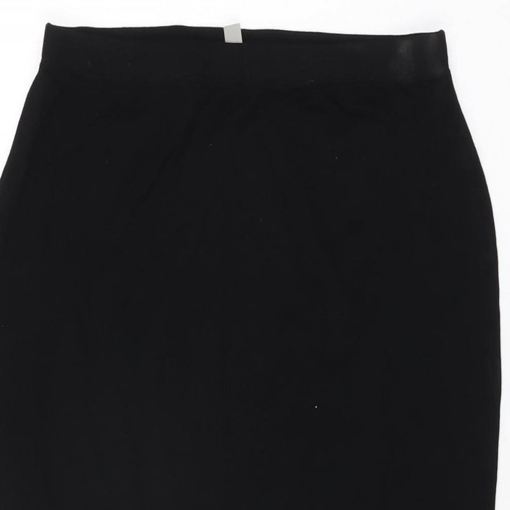 ASOS Womens Black Viscose Straight & Pencil Skirt Size 8