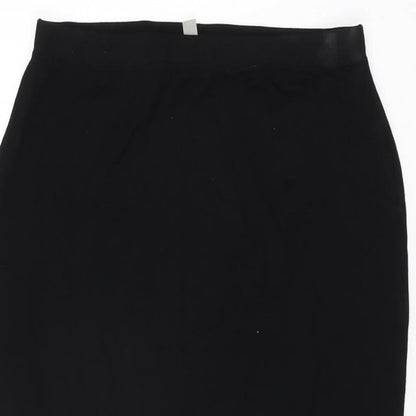 ASOS Womens Black Viscose Straight & Pencil Skirt Size 8