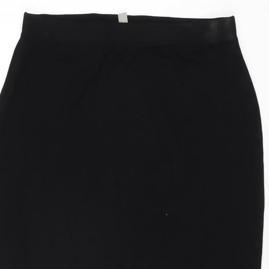 ASOS Womens Black Viscose Straight & Pencil Skirt Size 8