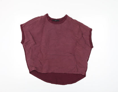 Womens UK Size 8 NEXT Red Basic T-Shirt