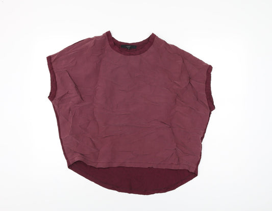 Womens UK Size 8 NEXT Red Basic T-Shirt