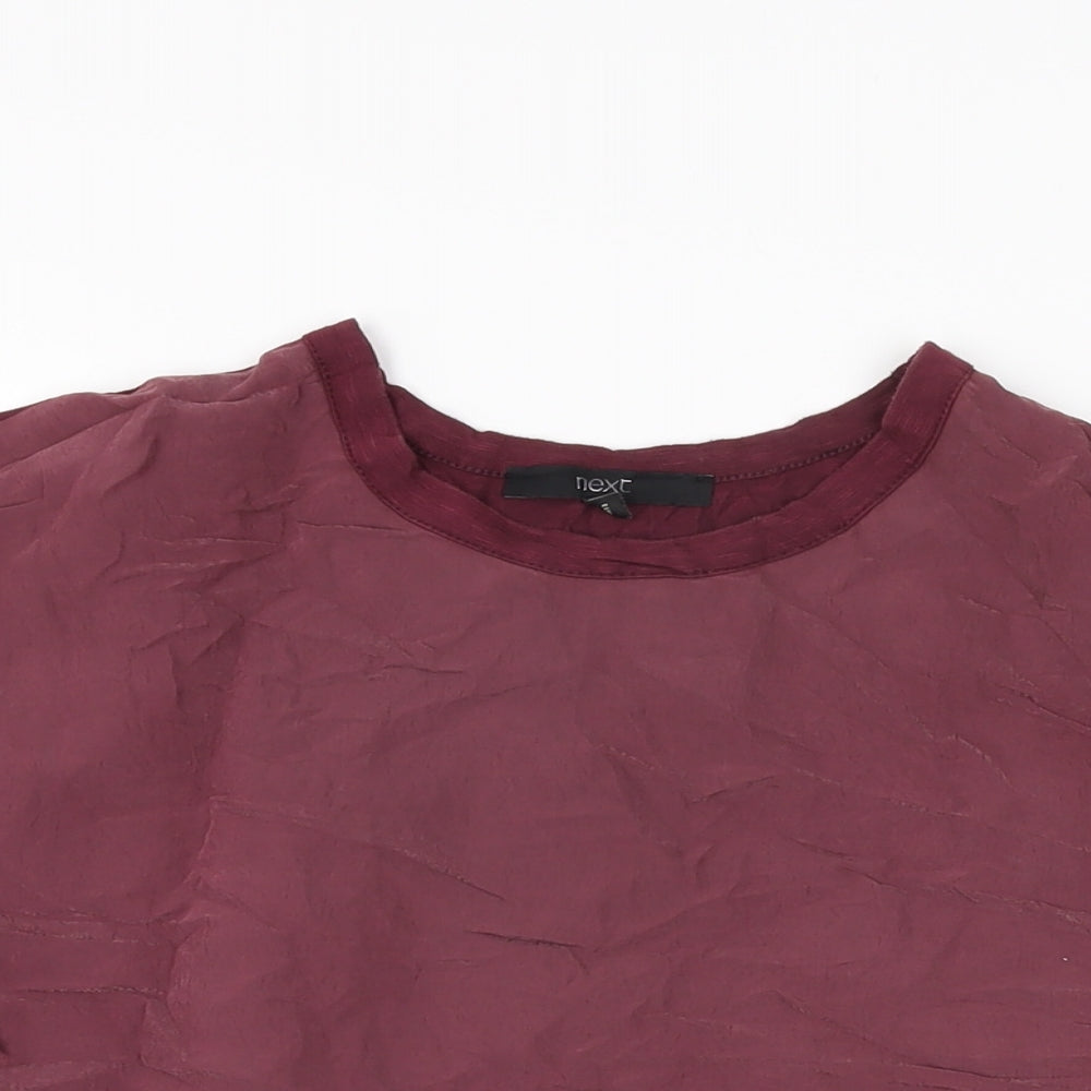 Womens UK Size 8 NEXT Red Basic T-Shirt