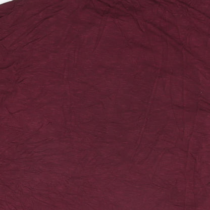 Womens UK Size 8 NEXT Red Basic T-Shirt