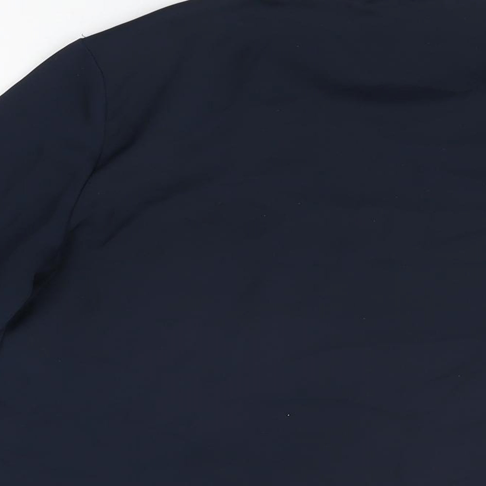 Womens UK Size S Mango Blue Basic Blouse