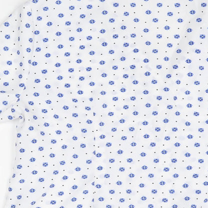 Womens UK Size 12 BHS White Basic Button-Up