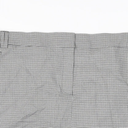 Marks and Spencer Womens Grey Geometric Polyester Straight & Pencil Skirt Size 22 Zip