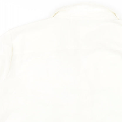 Womens UK Size 14 H&M White Basic Button-Up