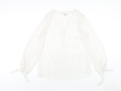 Womens UK Size 12 NEXT White Basic Blouse