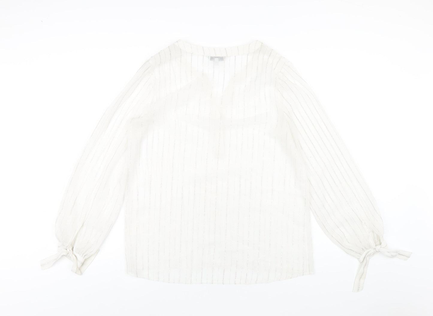 Womens UK Size 12 NEXT White Basic Blouse