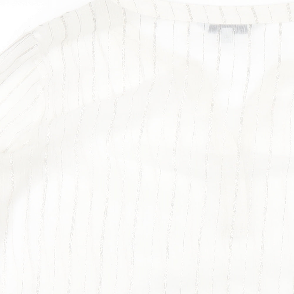 Womens UK Size 12 NEXT White Basic Blouse
