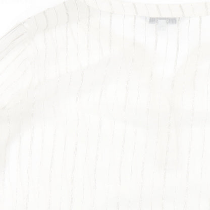 Womens UK Size 12 NEXT White Basic Blouse