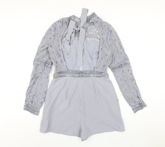 Womens UK Size 10 ASOS One-Piece Blue Playsuit