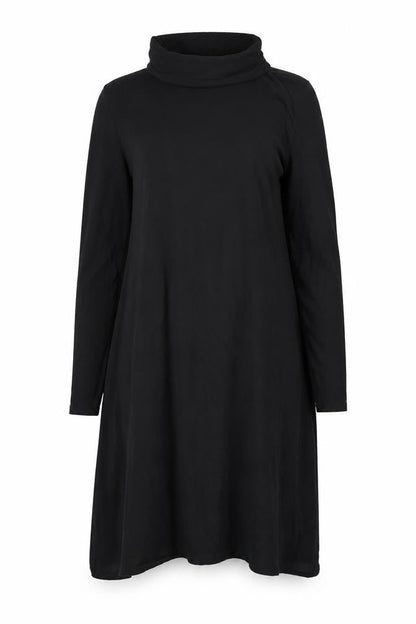 Lipsy Womens Black Viscose A-Line Size 8 Roll Neck Pullover