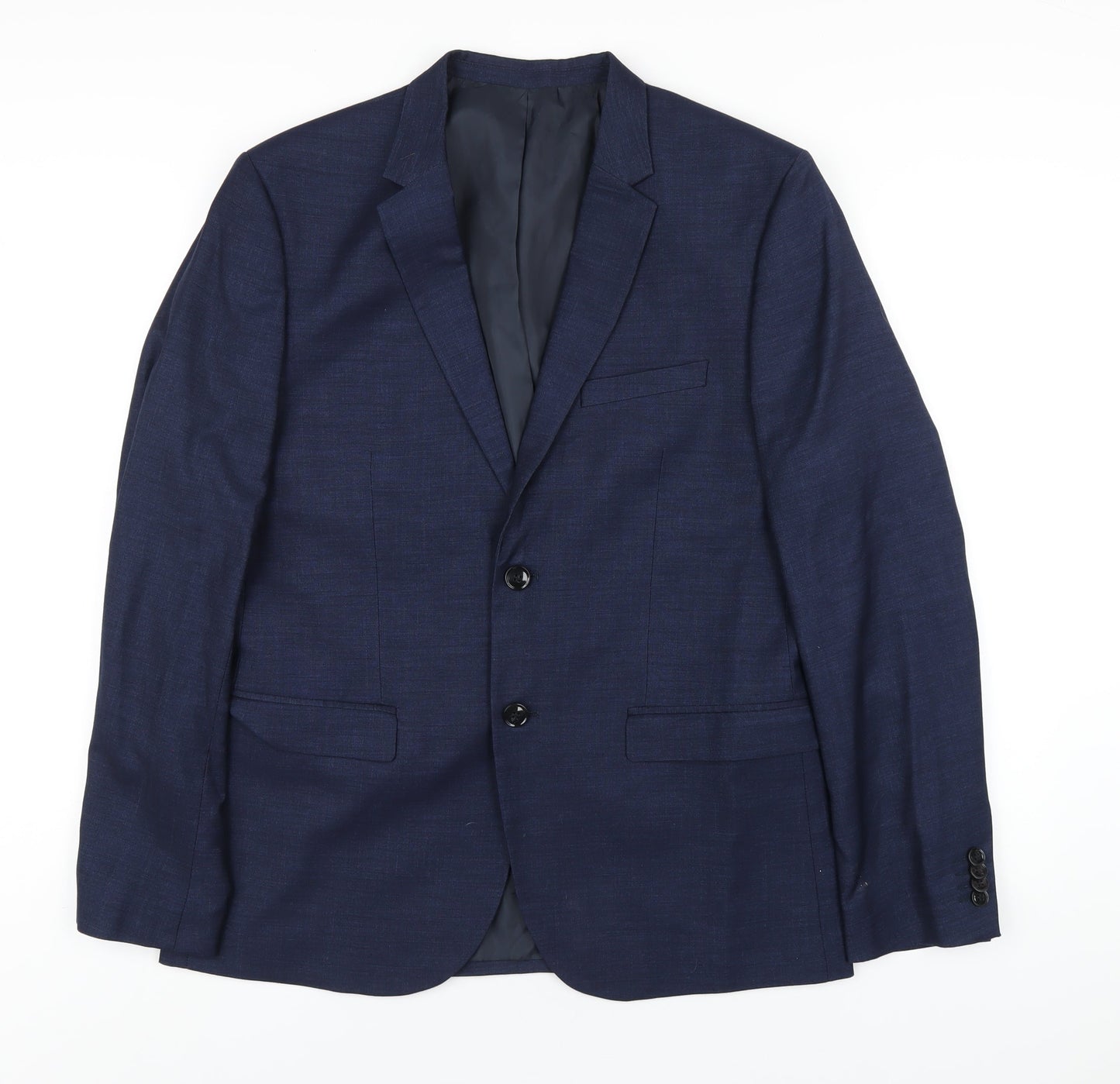 Mens UK Size 42 H&M Regular Blue Suit Jacket