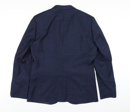 Mens UK Size 42 H&M Regular Blue Suit Jacket