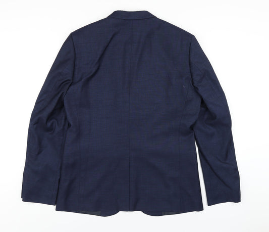 Mens UK Size 42 H&M Regular Blue Suit Jacket