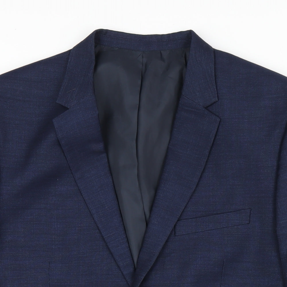Mens UK Size 42 H&M Regular Blue Suit Jacket